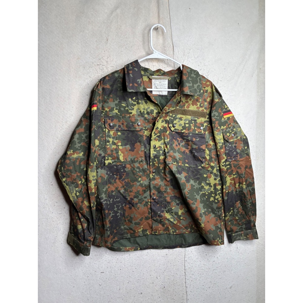 Vintage 1997 German Army Flecktarn Camo Field Shirt Jacket H. Winnen Gr. Nr. 4